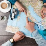 kart, reise, planlegging
